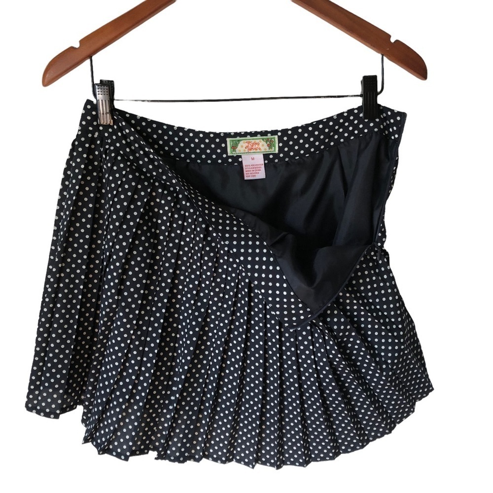 Flying Tomato Polka Dot Skirt Size Medium Pleated Mini - Picture 3 of 8